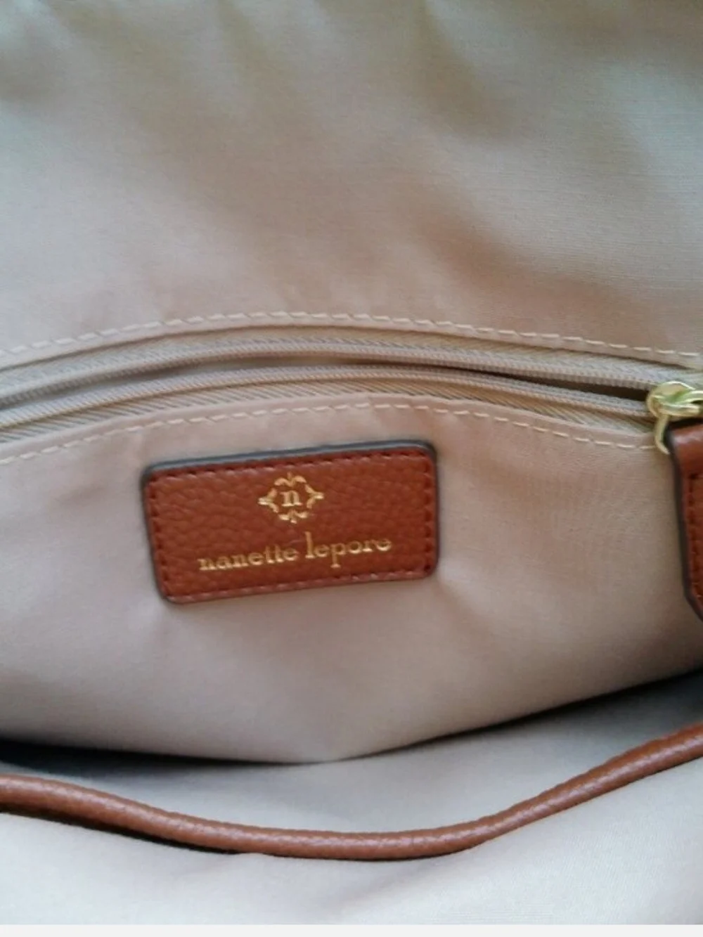 Nanette Lepore pebbled leather